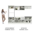 Cozinha Completa 100% Mdf Madesa Acordes 270007 Com Armário E