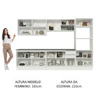 Cozinha Completa 100% Mdf Madesa Acordes 310001 Com Armário E