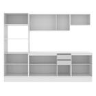 Cozinha Completa 100% Mdf Madesa Smart 250 Cm Modulada Com Ba