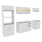 Cozinha Completa 100% Mdf Madesa Smart 250 Cm Modulada Com Ba