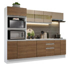 Cozinha Completa 100% Mdf Madesa Smart 250 Cm Modulada Com Ba
