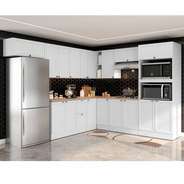 Cozinha Completa 10 Peças 17 Portas 2 Gavetas Com Torre Quent