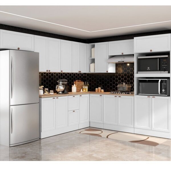 Cozinha Completa 10 Peças 17 Portas 2 Gavetas Com Torre Quent