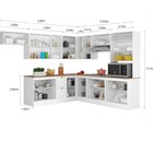 Cozinha Completa 10 Peças 18 Portas 2 Gavetas Com Torre Quent