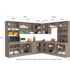 Cozinha Completa 10 Peças 21 Portas 2 Gavetas 1 Nicho Para Fo