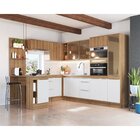 Cozinha Completa 10 Peças Com Bancada E Portas Vidro Reflecta