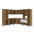 Cozinha Completa 10 Peças Com Cristaleira E Aéreo Com Vidros