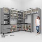 Cozinha Completa 10 Peças Diva Henn Cinza