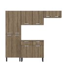 Cozinha Completa 10 Portas 2 Gavetas Atenas Itatiaia Castanho