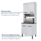 Cozinha Completa 10 Portas 3 Gavetas Atenas  Branco