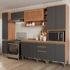 Cozinha Completa 10 Portas 3 Gavetas Com Armário E Balcão Mac