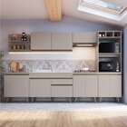 Cozinha Completa 11 Portas 1 Gaveta One Gralar Verde Bellagio