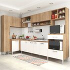 Cozinha Completa 11 Portas 1 Gaveta Sem Tampo Inova  Carvalho