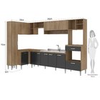 Cozinha Completa 11 Portas 1 Gaveta Sem Tampo Inova  Carvalho