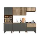 Cozinha Completa 11 Portas 4 Gavetas 100% Mdf Vidro Reflecta