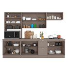 Cozinha Completa 12 Portas 2 Gavetas 1 Nicho Para Forno Fumê