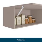 Cozinha Completa 12 Portas 2 Gavetas 1 Nicho Para Forno Fumê