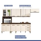 Cozinha Completa 12 Portas 3 Gavetas Atenas Ypê/off White