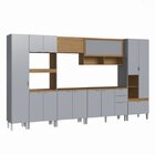 Cozinha Completa 14 Portas 2 Gavetas 2 Nichos Para Forno Hera