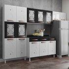 Cozinha Completa 14 Portas 3 Gavetas 5 Vidros Mirage New  Pre