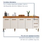 Cozinha Completa 14 Portas 3 Gavetas Atenas  Nature/off White