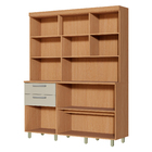 Cozinha Completa 7 Portas 2 Gavetas 160x205x45cm Madeira Nature e Greige Nobreza Nesher