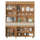 Cozinha Completa 6 Portas 3 Gavetas 160x205x45cm Madeira Carvalho e Greige Realeza Nesher