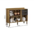 Cozinha Completa 1 Balcão 1 Armário Bella Sallêto Móveis