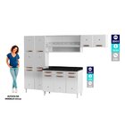 Cozinha Completa 1 Paneleiro 2 Armários Portas De Correr 1 Ba