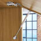 Cozinha Completa com Bancadas Torre e Armário Aéreo 2,68m MDF Freijó e Off White Turquesa Nesher