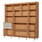 Cozinha Completa 7 Portas 2 Gavetas 210x200x45cm Madeira Carvalho e Greige Nobreza Nesher