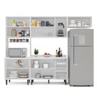 Cozinha Completa 280cm Com Tampo 4 Peças Pérola Yescasa Branc