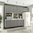 Cozinha Completa 280cm Com Tampo 4 Peças Pérola Yescasa Branc