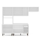 Cozinha Completa 280cm Com Tampo 4 Peças Pérola Yescasa Branco