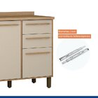 Cozinha Completa 2 Armários Aéreos, 2 Balcões E 1 Paneleiro S