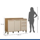 Cozinha Completa 2 Armários Aéreos E 2 Balcões Salvador Cinam