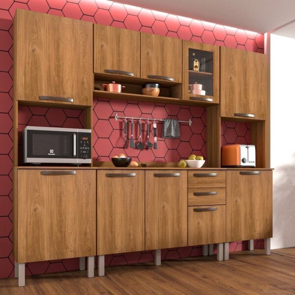 Cozinha Completa 2 Paneleiro 1 Balcão 1 Amrmário Aéreo Bella