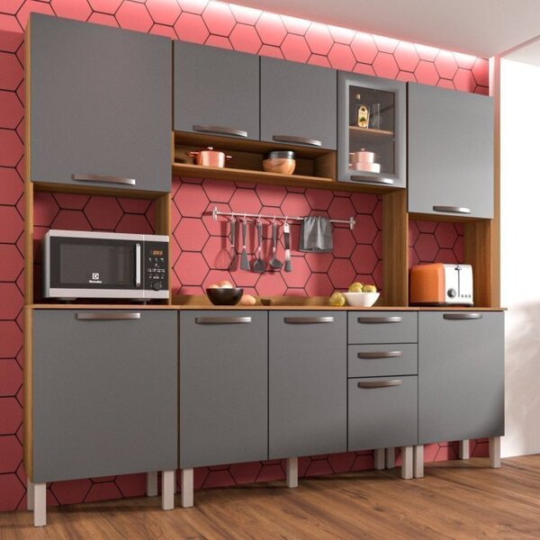 Cozinha Completa 2 Paneleiro 1 Torre 1 Balcão 1 Armário Aéreo