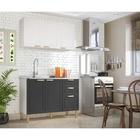 Cozinha Completa 2 Peças Americana Multimóveis 5923 Branco/gr