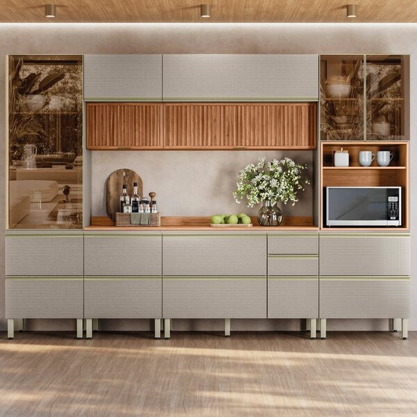 Cozinha Completa 310cm X 218,5cm Aéreo Rpd Pnl E Crt 6 Peças