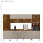 Cozinha Completa 310cm X 218,5cm Aéreo Rft Pnl E Crt 6 Peças