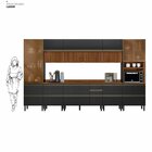 Cozinha Completa 370cm X 218,5cm Aéreo Mdf Tq E Crt 8 Peças P