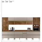 Cozinha Completa 370cm X 218,5cm Aéreo Rft Pnl E Crt 8 Peças