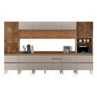 Cozinha Completa 370cm X 218,5cm Aéreo Mdf Pnl E Crt 8 Peças