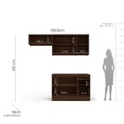 Cozinha Completa 3 Módulos 6 Portas 3 Gavetas Sem Tampo Campa