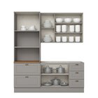 Cozinha Completa 3 Peças 100% Mdf Com Torre Quente Americana