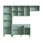 Cozinha Completa 3 Peças 10 Portas 1 Gaveta 2 Nichos Atena