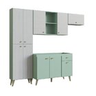 Cozinha Completa 3 Peças 10 Portas 1 Gaveta 2 Nichos Atena