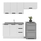 Cozinha Completa 3 Peças 224,5cm X 200cm Meena Branco