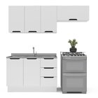 Cozinha Completa 3 Peças 224,5cm X 200cm Meena Branco